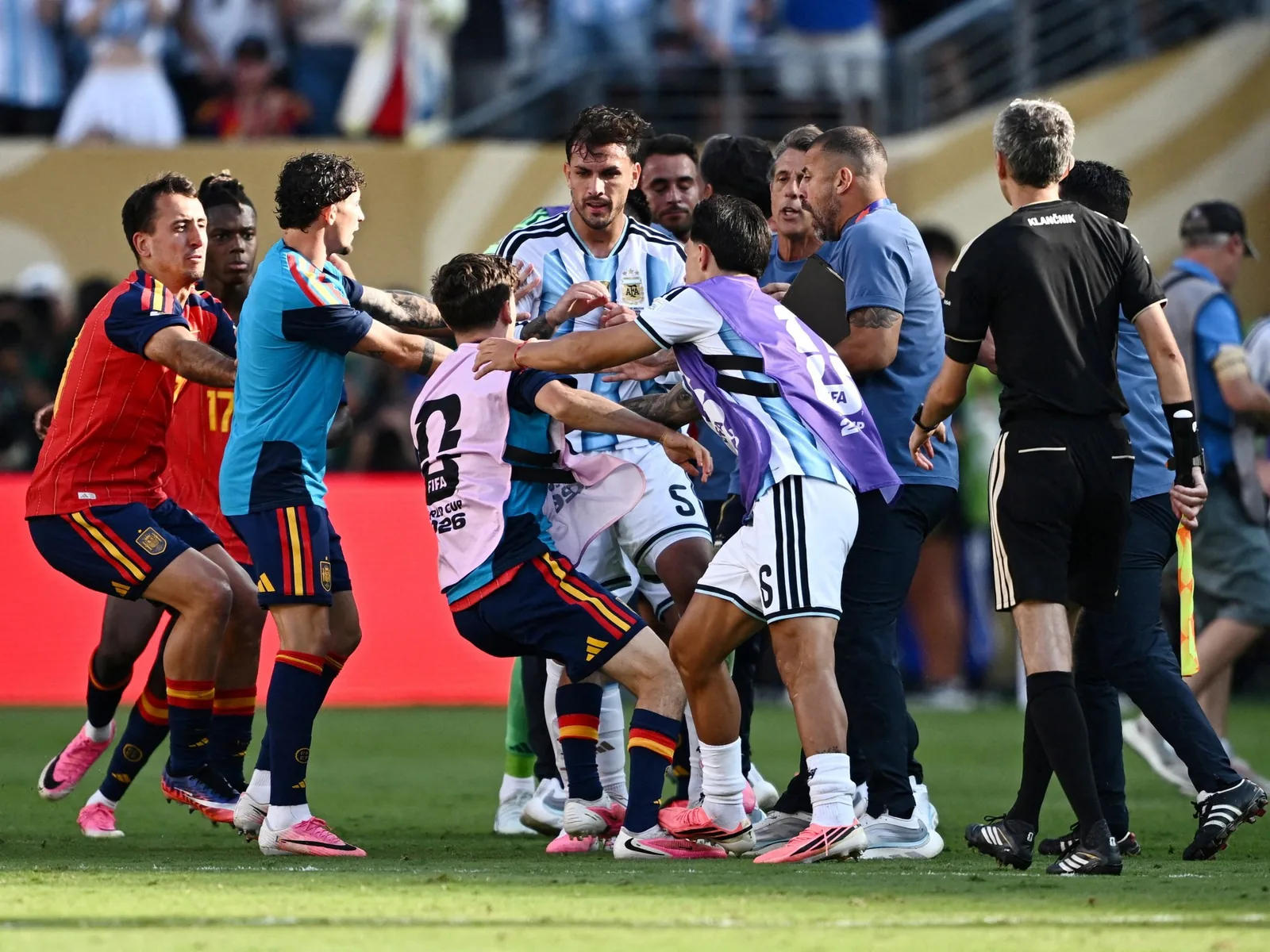 FIFA to investigate violent clash between Spain and Argentina after World Cup final - espn.in