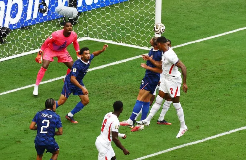 Ezri Konsa scores England's second goal