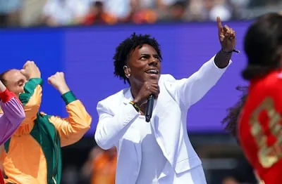 IShowSpeed brought the pre-game show’s strongest burst of energy. EPA