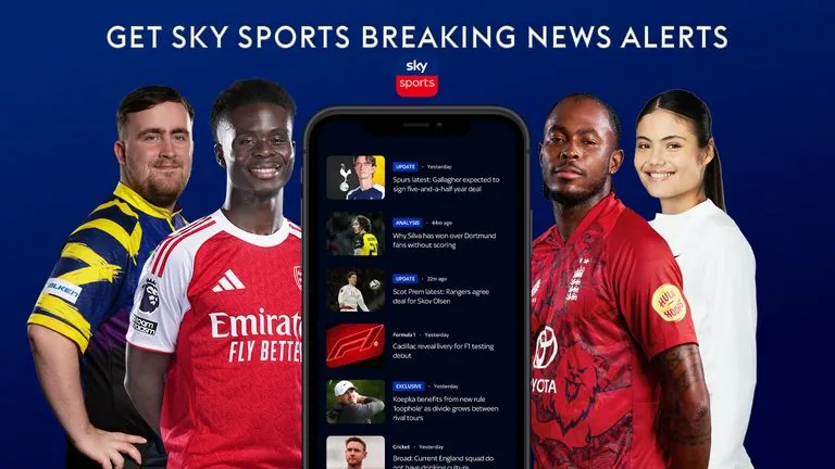 Get Sky Sports news alerts