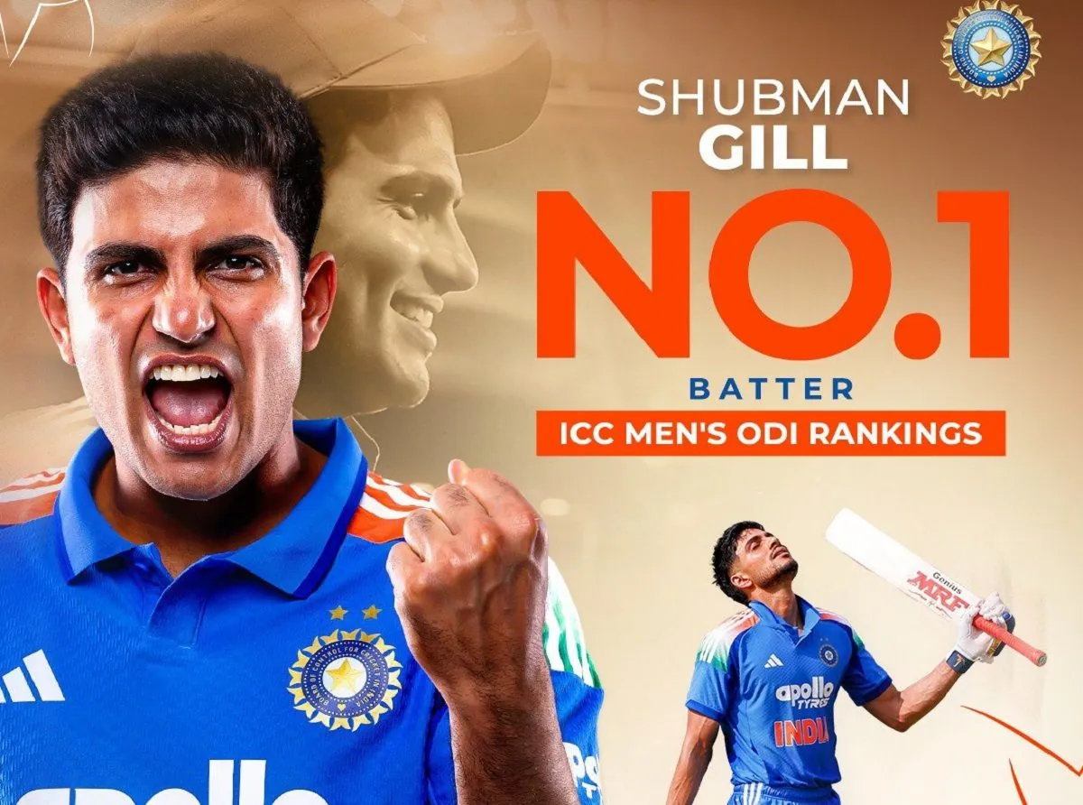 Gill Reclaims No. 1 ODI Batting Spot, Sooryavanshi Rises in T20Is